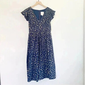 ModCloth Retro Polka Dot Midi Dress Medium